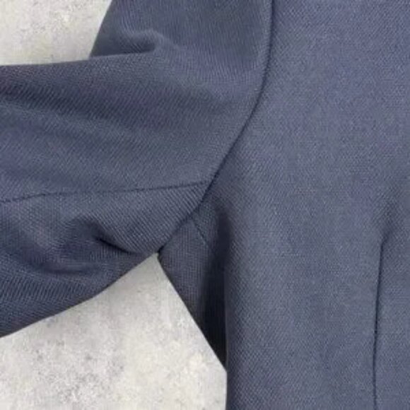 NWT Samsoe Wool Blend Navy Blue Blazer Jacket Mens US Size 38 European 48 Edger - Picture 9 of 13